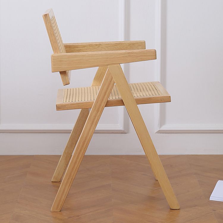Nordic Style Arm Chair Wood Open Back Dining Side Chair for Dining Room Clearhalo 'Dining Chairs' 'Dining Tables & Seating' 'dining_chair' 'furn' 'furn_dining_chair' 'Furniture' 'furniture_dining_chair' 'Kitchen & Dining Furniture' 1200x1200_e6a68cbb-4443-4925-b56f-68f1459fe8ee