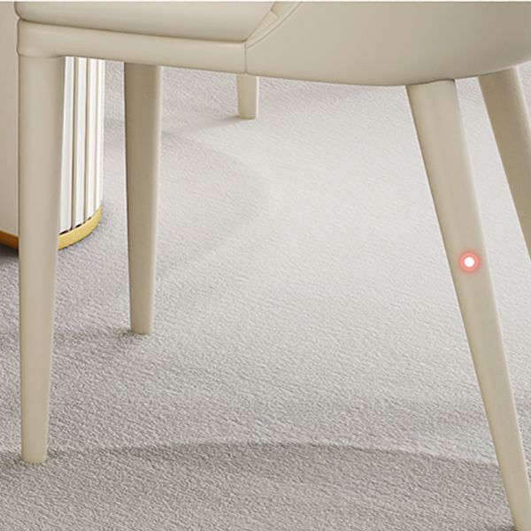 Iron Double Pedestal Dining Table Modern Oval Dining Table for Dining Room Clearhalo 'Dining Tables & Seating' 'Dining Tables' 'dining_table' 'furn' 'furn_dining_table' 'Furniture' 'Kitchen & Dining Furniture' 1200x1200_e6a7bc63-88a5-4366-bd7f-a6cb42afdfb8