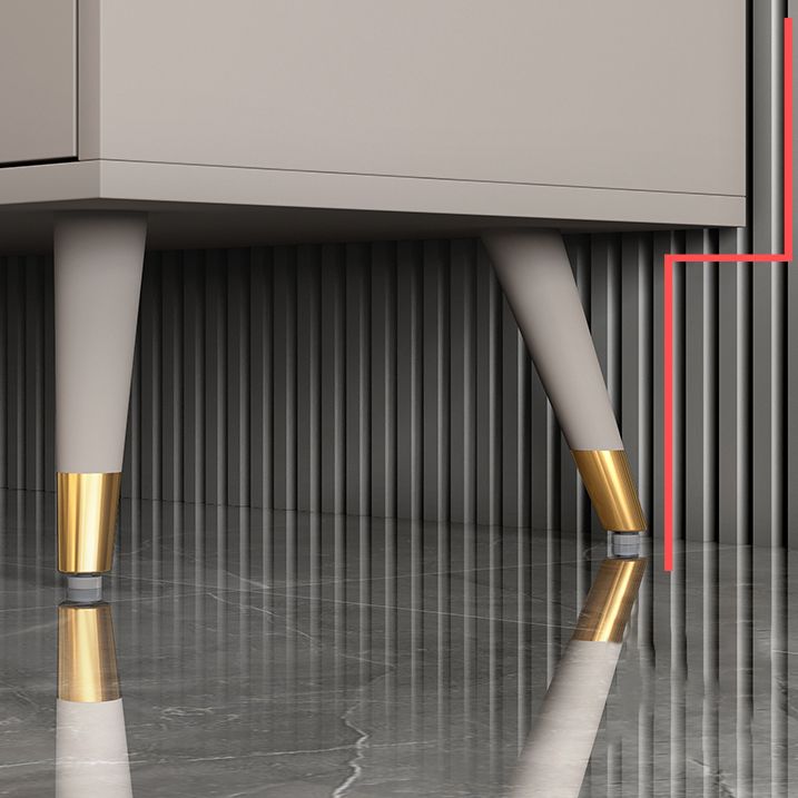 Contemporary Adjustable Shelves Sideboard 47.5 "W X 16 "D X 66 "H Side Board with 3 Drawer Clearhalo 'buffet_sideboard' 'Buffets & Sideboards' 'furn' 'furn_buffet_sideboard' 'Furniture' 'furniture_buffet_sideboard' 'Kitchen & Dining Furniture' 1200x1200_e6a84356-df5a-4df5-a418-0cd02e2cca8e