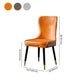 Contemporary Style PU Leather Dining Chairs Upholstered Wingback Chair for Kitchen Clearhalo ' kitchen&dining_furn' 'Dining Chairs' 'Dining Tables & Seating' 'dining_chair' 'furn' 'furn_dining_chair' 'Furniture' 'furniture_dining_chair' 'Kitchen & Dining Furniture' 'kitchen' 1200x1200_e6a85ffd-ceee-4896-90a3-fae108678340