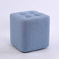 Contemporary Linen Upholstered Ottoman Rectangle/Square Shape Pouf