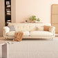 Contemporary Fabric Tufted Flared Arm Living Room Standard Seating