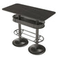 Industrial Style Bar Wine Table Black Bar Dining Table with Storage Clearhalo 'Bar Furniture' 'Bar Tables' 'bar_tables' 'furn' 'furn_bar_tables' 'Furniture' 'Kitchen & Dining Furniture' 1200x1200_e6ade7fd-6e5c-4763-9c97-fc359d54633c