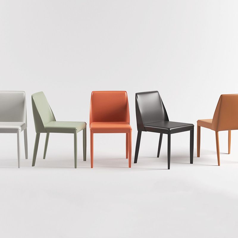 Industrial Home Side Chair Solid Back Metal Upholstered Dining Room Chair (Set of 2) Clearhalo ' kitchen&dining_furn' 'Dining Chairs' 'Dining Tables & Seating' 'dining_chair' 'furn' 'furn_dining_chair' 'Furniture' 'furniture_dining_chair' 'Kitchen & Dining Furniture' 'kitchen' 1200x1200_e6afc783-42a7-4327-a29a-6d007a0fbcf8