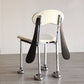 Contemporary Upholstered Armless Chair Home Silver Legs Dining Chair
