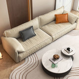 Ivory Stain Resistant Settee Furniture Faux Leather Pillow Top Arm Setee Clearhalo 'furn' 'furn_sofas' 'Furniture' 'furniture_sofas' 'kitchen' 'kitchen_sofas' 'Living Room Furniture' 'Sofa' 'sofas' 1200x1200_e6b0d7eb-1b0c-460a-88e9-5be5247b3f04