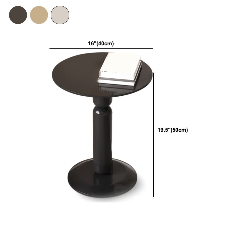 Round Pedestal End Table Modern Wood Side End Table for Living Room Clearhalo 'Coffee & Accent Tables' 'End & Side Tables' 'end_side_tables' 'furn' 'furn_end_side_tables' 'Furniture' 'Living Room Furniture' 1200x1200_e6b167be-65c0-4b00-8bc0-9a2d67546adb
