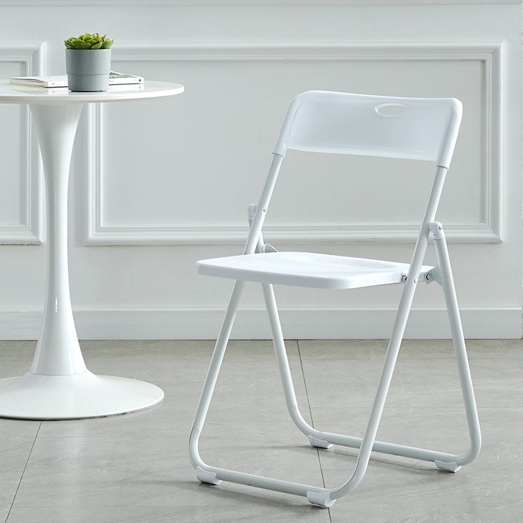 Modern Indoor-Outdoor Metal Chair Armless Open Back Folding Dining Side Chair Clearhalo ' kitchen&dining_furn' 'Dining Chairs' 'Dining Tables & Seating' 'dining_chair' 'furn' 'furn_dining_chair' 'Furniture' 'furniture_dining_chair' 'Kitchen & Dining Furniture' 'kitchen' 1200x1200_e6b2c9fd-84f0-4ba8-84ad-287b7fd1c3be