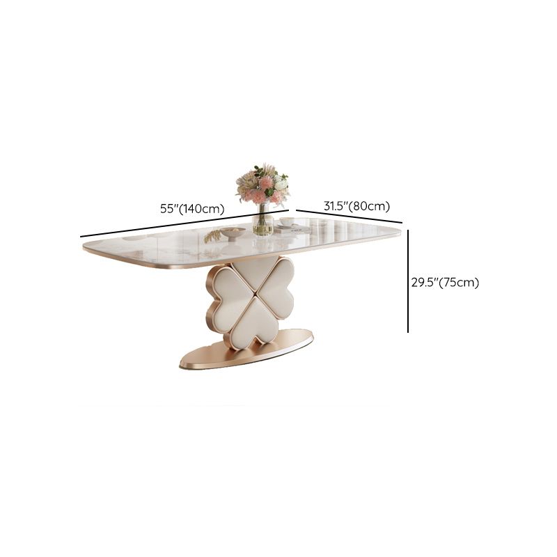 モダンな長方形1/4/5/7ピース家具焼き石のダイニングセットセット