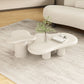White Wood Coffee Table Free-Form Modern No Distressing Coffee Table Clearhalo 'Coffee & Accent Tables' 'Coffee Tables' 'coffee_tables' 'furn' 'furn_coffee_tables' 'Furniture' 'Living Room Furniture' 1200x1200_e6b5ddaf-754f-4d29-bee5-1e7fc91db48d