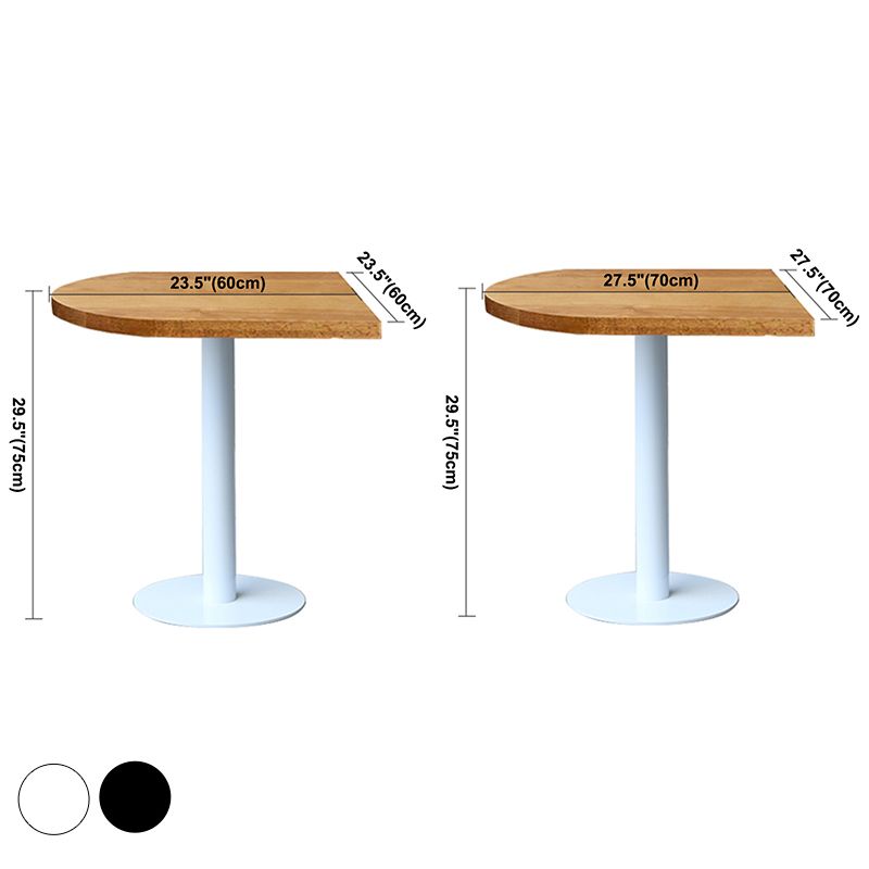 Round Casual Dining Table Wood Color Fixed Table of Pinewood Solid Wood Clearhalo ' dining_table' 'Dining Tables & Seating' 'Dining Tables' 'furn' 'furn_dining_table' 'Furniture' 'furniture_dining_table' 'Kitchen & Dining Furniture' 'kitchen&dining_furn' 'kitchen' 'kitchen_dining_table' 1200x1200_e6b68de4-dcc8-4196-a720-8e8b47050e60