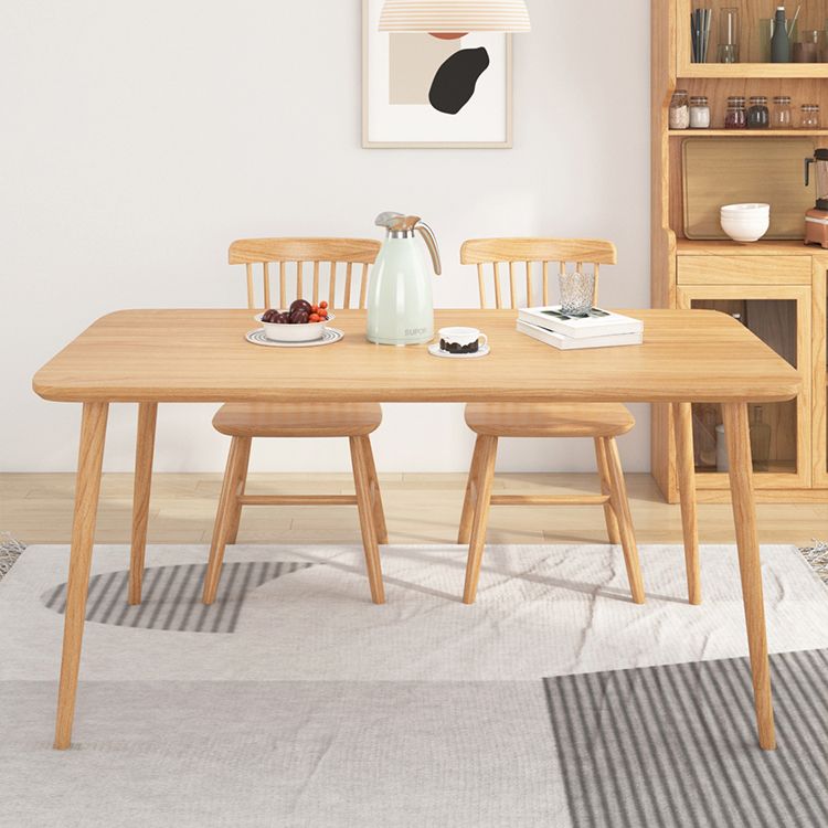 Modern 1/2/3/5 Pieces Rectangle Dining Set Solid Wood Dining Table with Chairs Clearhalo 'Dining Room Sets' 'Dining Tables & Seating' 'dining_room_set' 'furn' 'furn_dining_room_set' 'Furniture' 'furniture_dining_room_set' 'Kitchen & Dining Furniture' 'kitchen&dining_furn' 'kitchen' 1200x1200_e6b85d59-9a11-4c9f-b3ba-25b3a5897dde