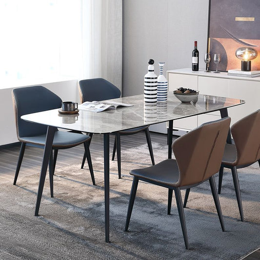 Tavolo da pranzo rettangolo tavolo da cucina industriale con 4 gambe