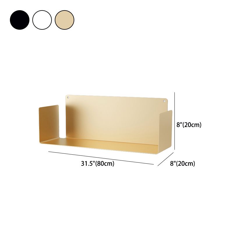 Metal Wall-mount Bookshelf Modern Closed Storage Bookcase with 1 Shelf , 8" D X 8" H Clearhalo 'Bookcases' 'furn' 'furn_bookcases' 'Furniture' 'Office Furniture' 1200x1200_e6b92b29-37c7-4301-9e6b-1fa189148f53