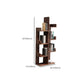 Modern Style Open Back Bookshelf Vertical Wooden Bookcase in Brown Clearhalo 'Bookcases' 'furn' 'furn_bookcases' 'Furniture' 'Office Furniture' 1200x1200_e6b96e5e-f58f-4e52-9c9b-c32301ef33d5