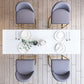 White Glam Style Bar Table in Faux Marble and Metal Bar Table for Dining Room Clearhalo 'Bar Furniture' 'Bar Tables' 'bar_tables' 'furn' 'furn_bar_tables' 'Furniture' 'furniture_bar_tables' 'Kitchen & Dining Furniture' 1200x1200_e6bb9ddc-8274-4546-8c9f-0356a5c03d4a