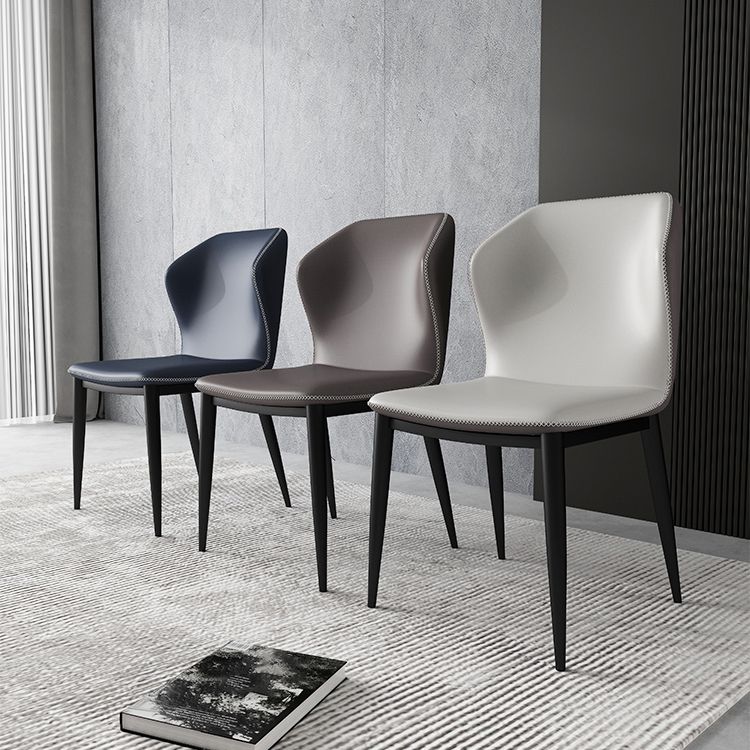 Industrial Metal Dining Chairs Armless Wingback Side Chair for Restaurant Use (Set of 2) Clearhalo ' kitchen&dining_furn' 'Dining Chairs' 'Dining Tables & Seating' 'dining_chair' 'furn' 'furn_dining_chair' 'Furniture' 'furniture_dining_chair' 'Kitchen & Dining Furniture' 'kitchen' 1200x1200_e6be0bd0-8176-43e5-9461-6de4934c20f0