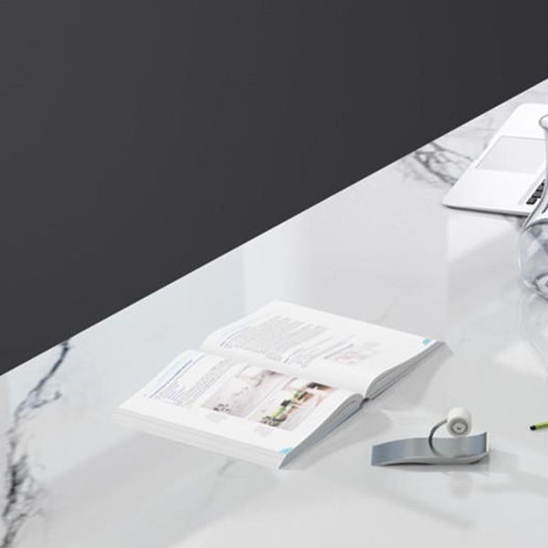 Moderner Büroschreibtisch weißer oberer rechteckiger Schreibtisch für Zuhause