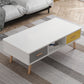 Rectangular with 2 Drawers Coffee Table Scandinavian Wood Cocktail Table Clearhalo 'Coffee & Accent Tables' 'Coffee Tables' 'coffee_tables' 'furn' 'furn_coffee_tables' 'Furniture' 'Living Room Furniture' 1200x1200_e6c204d8-3669-4210-8038-cec533d28f50