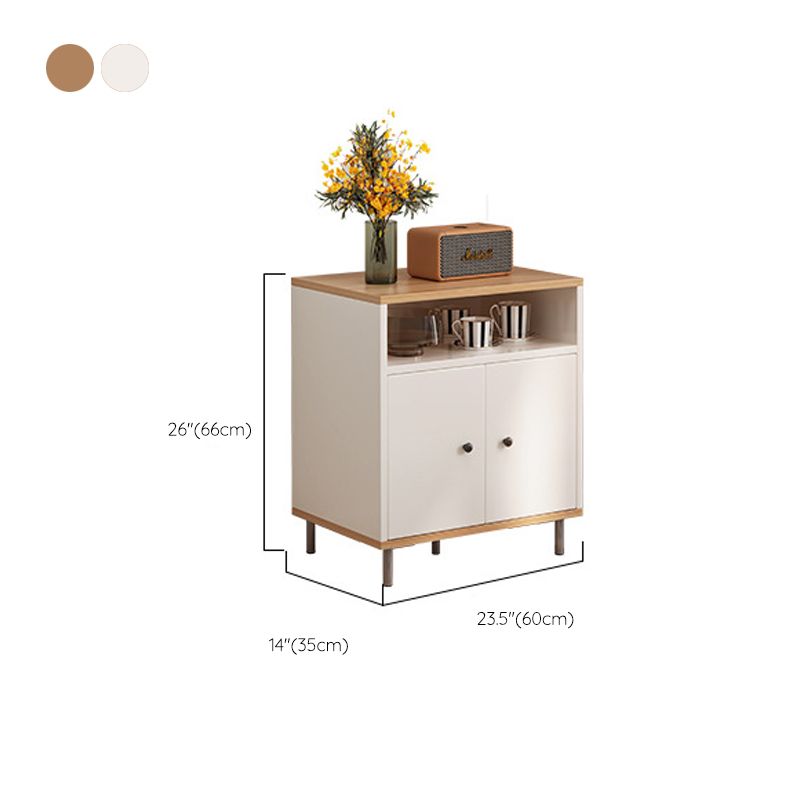 Knobs Storage Cabinet Square Straight Legs Wood Chest With Doors Clearhalo 'Cabinets & Chests' 'cabinets_chests' 'furn' 'furn_cabinets_chests' 'Furniture' 'Living Room Furniture' 1200x1200_e6c2f695-62e6-4b49-a715-23127796c0d1