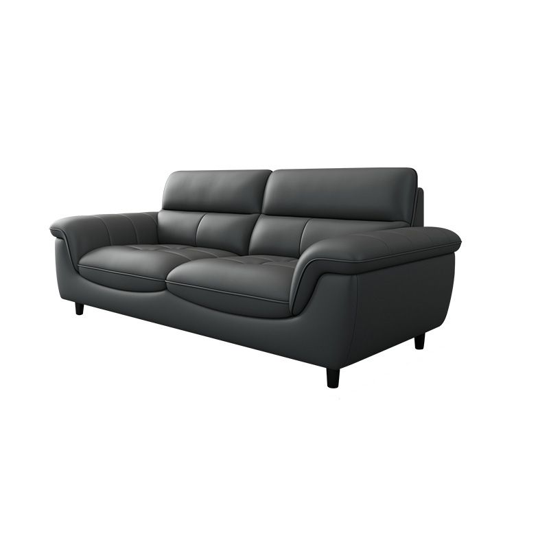Coup de canapé de canapé de canapé de canapé-tople contemporain résistant aux taches en cuir authentique résistant