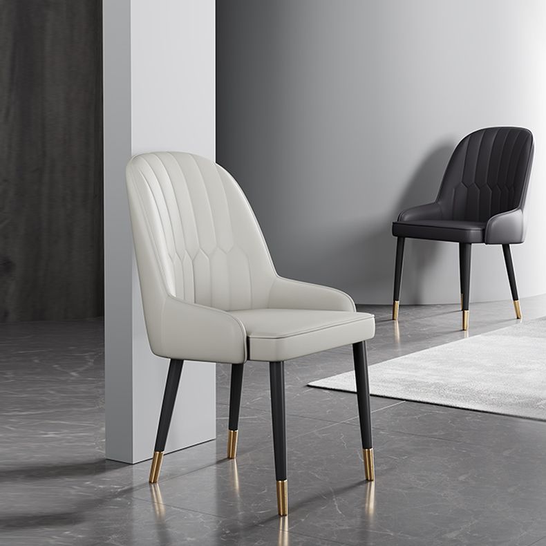 Scandinavian Style Metal Chairs Set Dining Room Kitchen Parsons Chairs Clearhalo ' kitchen&dining_furn' 'Dining Chairs' 'Dining Tables & Seating' 'dining_chair' 'furn' 'furn_dining_chair' 'Furniture' 'furniture_dining_chair' 'Kitchen & Dining Furniture' 'kitchen' 1200x1200_e6c701c8-2d6d-4677-995b-2b390a796aa3