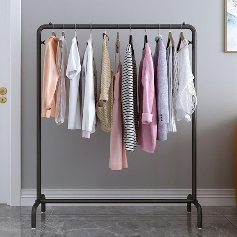 Estante de pelaje de estilo industrial estante de pelaje de pie metálico con estantes