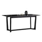 Mid-Century Modern Dining Table Black Rectangle Sintered Stone Dining Table Clearhalo ' dining_table' 'Dining Tables & Seating' 'Dining Tables' 'furn' 'furn_dining_table' 'Furniture' 'furniture_dining_table' 'Kitchen & Dining Furniture' 'kitchen&dining_furn' 'kitchen' 'kitchen_dining_table' 1200x1200_e6c933f2-6f3a-472b-9310-4806361aca16