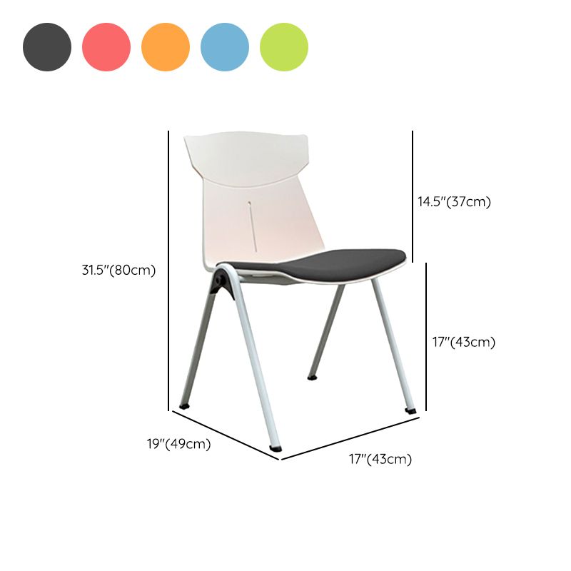 Modern Armless Chair Mid-Back Mesh Desk Chair in Black/Green/Orange/Blue/Red Clearhalo 'furn' 'furn_office_chair' 'Furniture' 'Office Chairs' 'Office Furniture' 'office_chair' 1200x1200_e6caf624-0e3a-4573-94e5-af38fb64a4c6
