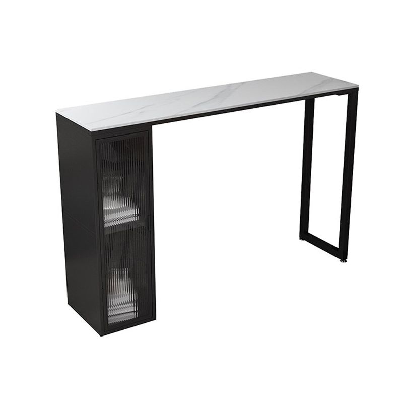 Modern 1/5 Pieces Bar Table Set Rectangle Stone Counter Table with Stools for Dining Room Clearhalo 'Bar Furniture' 'furn' 'furn_home_bar_bar_sets' 'Furniture' 'Home Bars & Bar Sets' 'home_bar_bar_sets' 'Kitchen & Dining Furniture' 1200x1200_e6cc33e4-cf1a-47f5-9e53-38564ba9bc5a