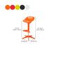 Plastic Counter Height Stools with Footrest Modern Counter Chair