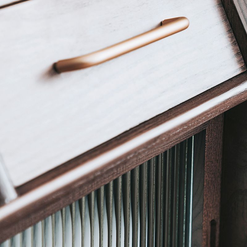 Bouchon de rangement à domicile en bois 31,5 "L Table du buffle rectangulaire moderne