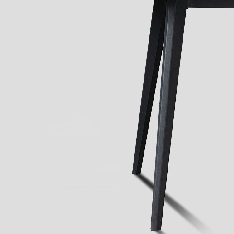 Industrial Rectangle Dining Table Gray Stone Top Dinette Table with Metal Legs Clearhalo 'Dining Tables & Seating' 'Dining Tables' 'dining_table' 'furn' 'furn_dining_table' 'Furniture' 'Kitchen & Dining Furniture' 1200x1200_e6cdbe94-556d-4a72-9f25-8c6b26c6fdbc