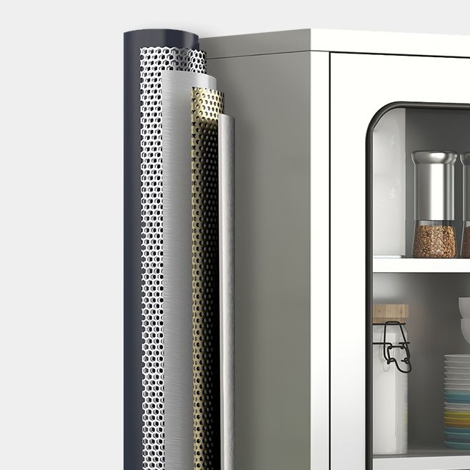 Server buffet di altezza da 42 pollici in metallo Server buffet per soggiorno per soggiorno