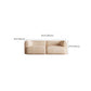 Minimalist 27.6-In H Sofa and Chaise Brown & Beige Sofa with One Side Arm Clearhalo 'furn' 'furn_sectionals' 'Furniture' 'Living Room Furniture' 'Sectionals' 1200x1200_e6cfa8e9-47ba-4f3f-9048-21865bb7e6a2