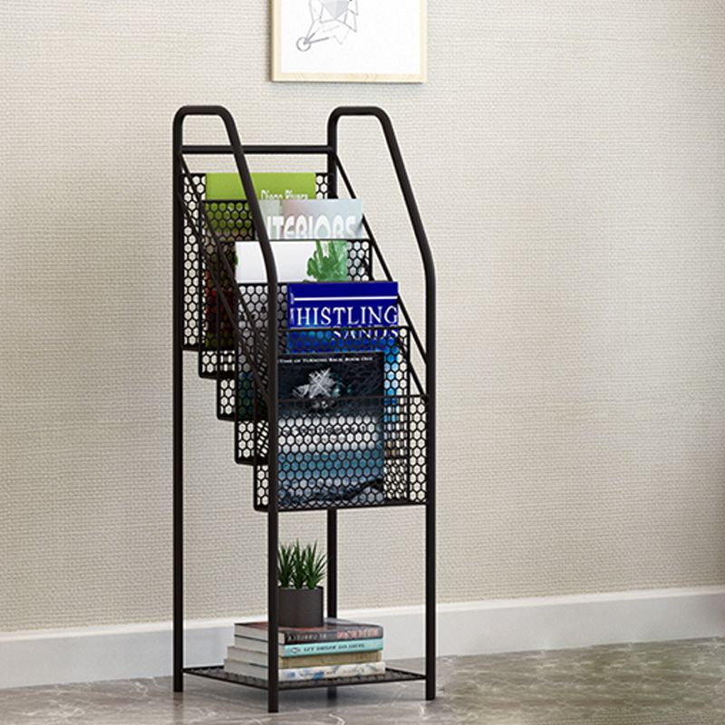 5-Shelf Metal Ladder Bookcase Contemporary Book Shelf,36.2'' H x 12.2'' W Clearhalo 'Bookcases' 'furn' 'furn_bookcases' 'Furniture' 'furniture_bookcases' 'kitchen' 'kitchen_bookcases' 'Living Room Furniture' 'Office Furniture' 1200x1200_e6cfdb3c-c244-422e-b4fc-e9c11dc04134