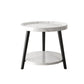 Imitatoon en bois Imitatoon Table de nuit ronde 18 pouces H table de nuit avec jambes