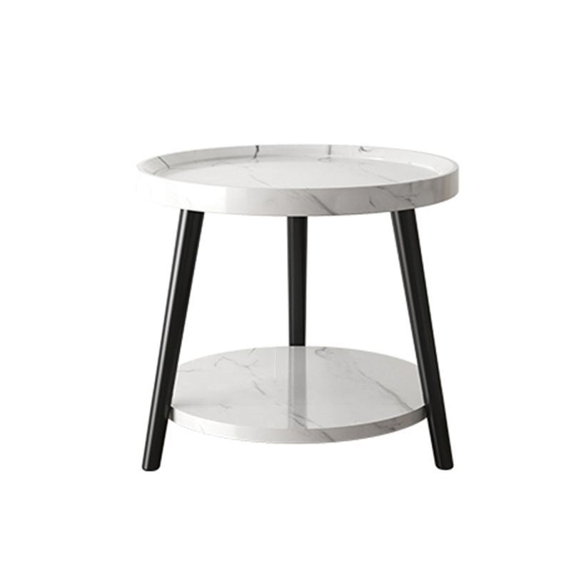 Imitatoon en bois Imitatoon Table de nuit ronde 18 pouces H table de nuit avec jambes