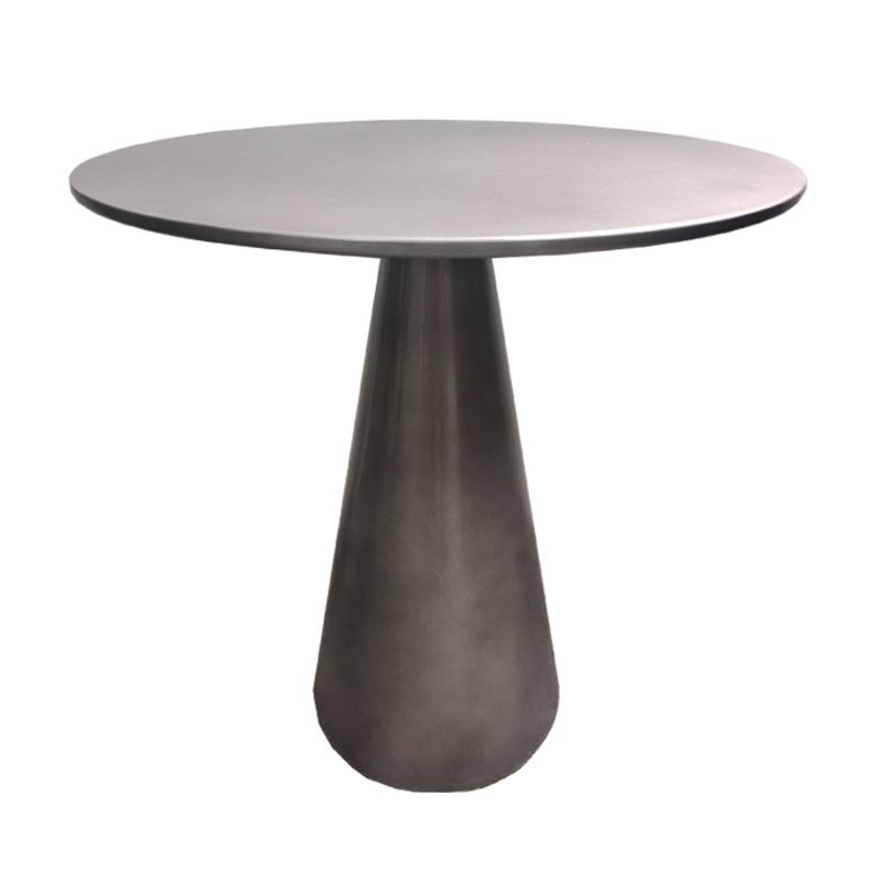 Table de métal de base de piédestal rond