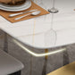 Traditional Luxury Rectangle Dining Table Sintered Stone Table with Gold Pedestal Base Clearhalo ' dining_table' 'Dining Tables & Seating' 'Dining Tables' 'furn' 'furn_dining_table' 'Furniture' 'furniture_dining_table' 'Kitchen & Dining Furniture' 'kitchen&dining_furn' 'kitchen' 'kitchen_dining_table' 1200x1200_e6d137de-b3b5-47a5-8181-4e78aabcb071