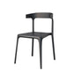 Nordic Stackable Backrest Acrylic Chair with Acrylic Legs for Dining Room