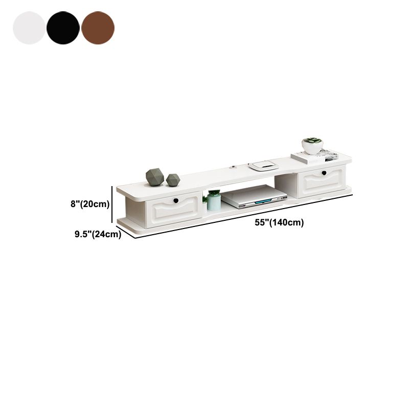 8 - pouce H Console TV Console mur de console de télévision montée avec rangement
