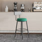 Black Metal Nordic Barstool Low Back Indoor Tall Stool with Upholstered Seat Clearhalo 'Bar Furniture' 'Bar Stools' 'bar_stools' 'furn' 'furn_bar_stools' 'furniture_bar_stools' 'Kitchen & Dining Furniture' 'kitchen&dining_furn' 'kitchen' 'kitchen_furn' Furniture' 1200x1200_e6d4316f-7712-4386-9b9c-5c74d2e32ae9