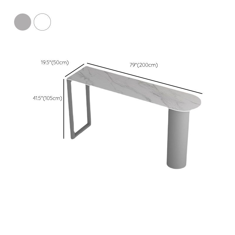 Modern Stone Bar Table Set 1/3/5 Pieces Counter Table with Backless Stools Clearhalo 'Bar Furniture' 'furn' 'furn_home_bar_bar_sets' 'Furniture' 'Home Bars & Bar Sets' 'home_bar_bar_sets' 'Kitchen & Dining Furniture' 1200x1200_e6d4669e-e169-44e5-90bd-4f196f1470cb