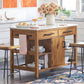 Farmhouse Stationary Kitchen Island Set Wood Rectangular Kitchen Island Set Clearhalo 'furn' 'furn_kitchen_islands_carts' 'Furniture' 'Kitchen & Dining Furniture' 'Kitchen Islands & Carts' 'kitchen_islands_carts' 1200x1200_e6d60091-0567-448b-8232-d16b8c7c28db
