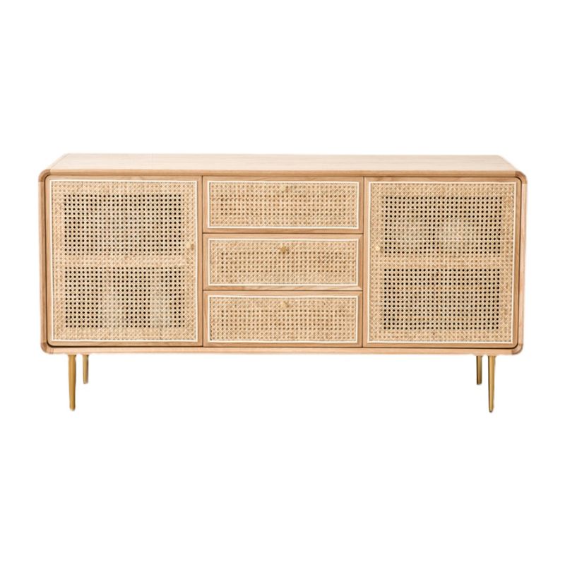 Nordic Simplicity Cupboard Pine Frame Kitchen Sideboard for Dining Room Clearhalo 'buffet_sideboard' 'Buffets & Sideboards' 'furn' 'furn_buffet_sideboard' 'Furniture' 'Kitchen & Dining Furniture' 1200x1200_e6d6e6b5-9593-4e38-b412-79299e67928c