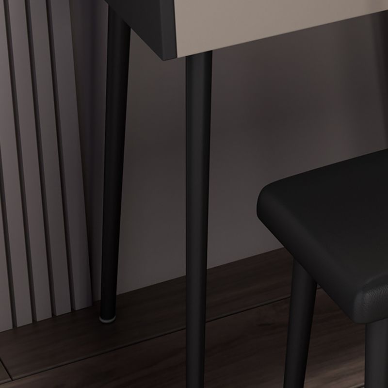 Tavolo da trucco con 1 cassetto e specchio da 17,12 "tavoli da vanità