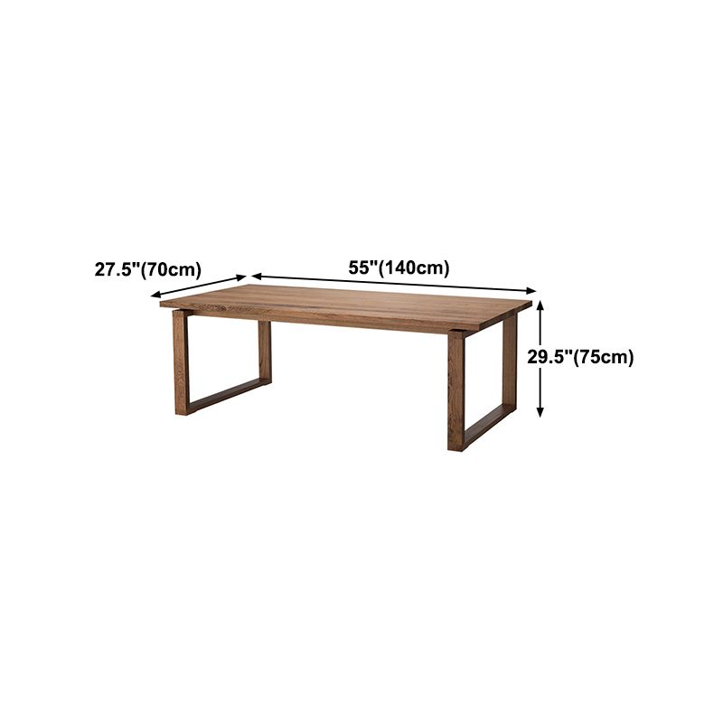 Solid Wood Top Dining Table Contemporary Rectangle Dining Table with Sled Base Clearhalo 'Dining Tables & Seating' 'Dining Tables' 'dining_table' 'furn' 'furn_dining_table' 'Furniture' 'furniture_dining_table' 'Kitchen & Dining Furniture' 'kitchen' 'kitchen_dining_table' 1200x1200_e6d93c4d-e9a1-48b9-84f2-dca1cf69f088