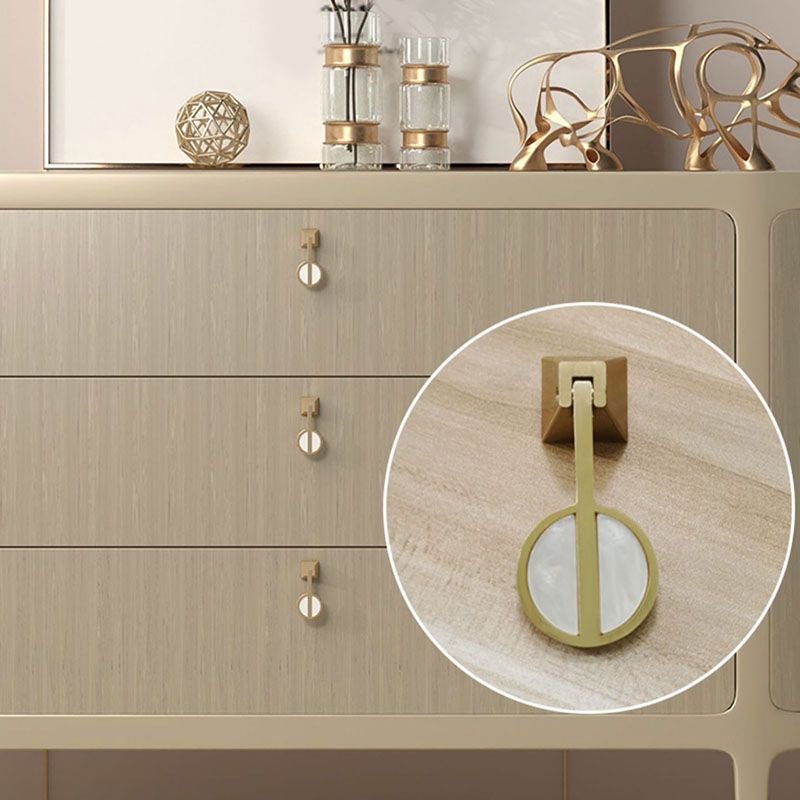 Tavolo a buffet glam a buffet di stoccaggio in legno solido per sala da pranzo