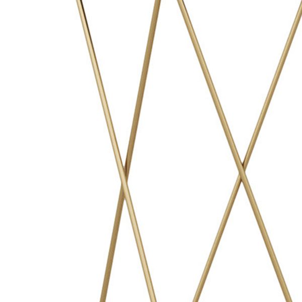 Glam Marble Console Sofa Table Half Moon Iron Accent Table for Hall